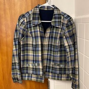 Inside tag is missing however this is a Christopher and banks jacket.